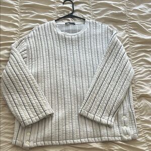 ZARA Quilted Long Sleeve Top